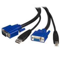 STARTECH 2-In-1 Universal USB Kvm Cable - Video / USB Cable - 15 Ft