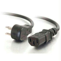 CABLES TO GO C2G 3Ft 18 Awg Universal Flat Panel Power Cord (Nema 5-15P to Iec320C13)