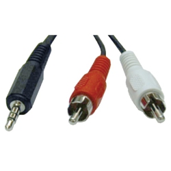 TRIPP LITE 3.5MM Mini Stereo to Two Rca Audio Y Splitter Adapter Cable