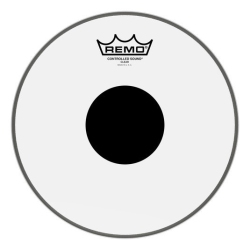 REMO Controlled Sound Clear Dot Drumhead - Top Dot, 14" In Black
