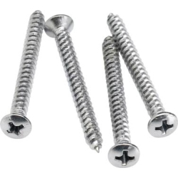 FENDER Neck Mounting Screws - Chrome, 4 Pack