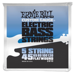 ERNIE BALL P02810 Flatwound 5-String Electric Bass Guitar Strings