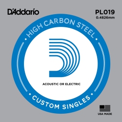 D'ADDARIO Plain Steel Single Guitar String - 19