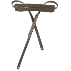 GRETSCH Vintage Leather Guitar Strap - In Black