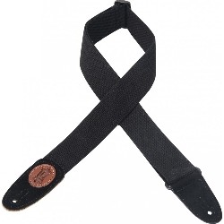 Levy's Mssc8 2" Signature Series Cotton Guitar Strap - - Xl In Black