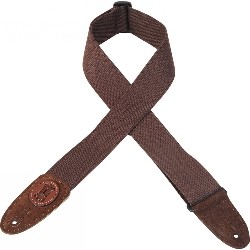 Levy's Mssc8 2" Signature Series Cotton Guitar Strap - - Xl In Brown