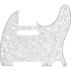 FENDER 8-Hole Mount Telecaster Pickguard - 4-Ply Pearl In White