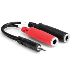 HOSA Stereo Breakout Cable - 3.5MM Trs to Dual 1/4 Tsf