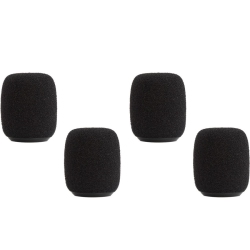 SHURE Rk183Ws Foam Windscreen - Black, 4 Pack