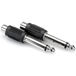 HOSA Adaptors - Rca to 1/4" Ts, Pair
