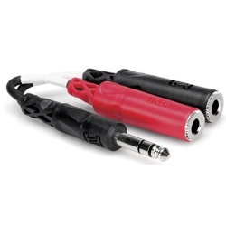 HOSA Stereo Breakout Cable - 1/4 Trs to Dual 1/4 Tsf