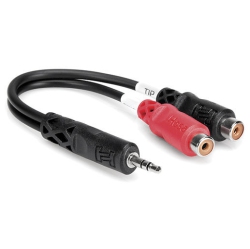 HOSA Stereo Breakout Cable - 3.5MM Trs to Dual Rcaf