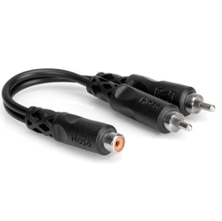 HOSA Y Cable - Rcaf to Dual Rca