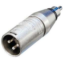 NEUTRIK Na2Mpmm Circular Adapter - 3-Pole Xlr Male to Rca