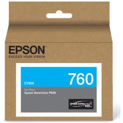 EPSON Ultrachrome HD T760 Ink Cartridge - In Cyan