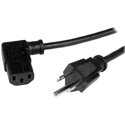 STARTECH 3 Ft 5-15P to Right-Angle C13 Power Cord