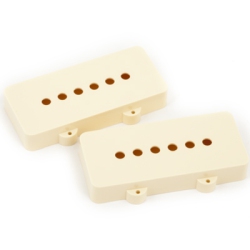 FENDER Jazzmaster Pickup Covers - Aged White, Pair