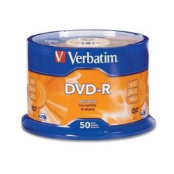 VERBATIM Azo DVD-R 4.7GB 16X With Branded Surface - 50Pk Spindle