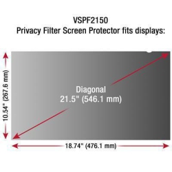 VIEWSONIC Privacy Filter Screen Protector In Black