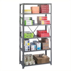 SAFCO 36 X 18 Commercial 6 Shelf Kit In Dark Finish In Grey