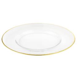 ELEGANCE Set Of 4 Rim Chargers 13" In Gold