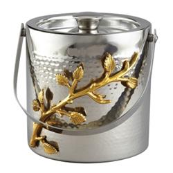 ELEGANCE Gilt Leaf Double Wall Ice Bucket