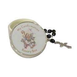 ELEGANCE Confirmation Rosary Box With Rosary
