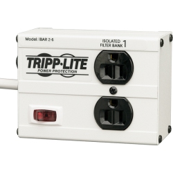 TRIPP LITE Isobar Surge Protector Metal 2 Outlet 6' Cord 1410 Joules