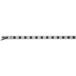 TRIPPLITE Power Strip 120V Right Angle 5-15R 12 Outlet 15Ft Cord 36" Length