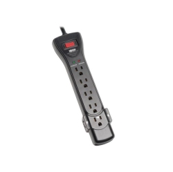 TRIPP LITE Protect It 7-Outlet Surge Protector, 25 Ft. Cord, 2160 Joules Housing In Black
