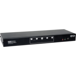TRIPP LITE 4-Port Dual Monitor Dvi Kvm Switch With Audio And USB 2.0 Hub, Cables Included