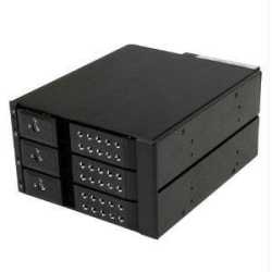 STARTECH 3 Bay Aluminum Trayless Hot Swap Mobile Rack Backplane for 3.5In Sas Ii/sata Iii - 6 GBps HDD