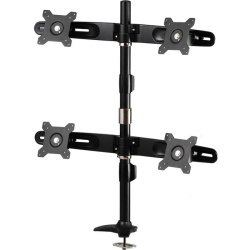 AMER NETWORKS Mounts Grommet Based Quad Monitor Mount for Four 15"-24" Lcd/led Flat Panel Screens