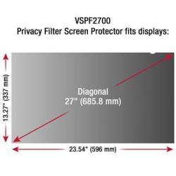 VIEWSONIC Privacy Filter Screen Protector In Black