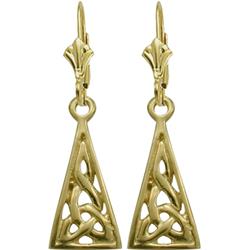 ELITE JEWELS 10 Karat Gold Celtic Earrings In Yellow
