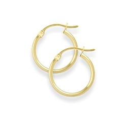ELITE JEWELS 7/8 Inch Traditional Gold Hoop Earrings In Yellow