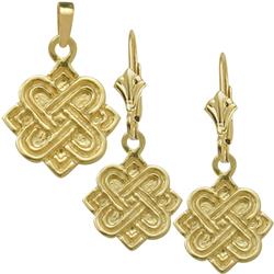 ELITE JEWELS 18 " Necklace And Earrings Set In Gold