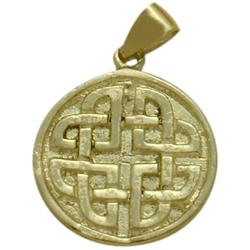 ELITE JEWELS 10 Karat Gold Celtic Knot Pendant With 18" Chain In Yellow