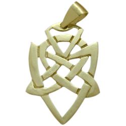 ELITE JEWELS 10 Karat Gold Celtic Knot Fancy Pendant With 18" Chain In Yellow