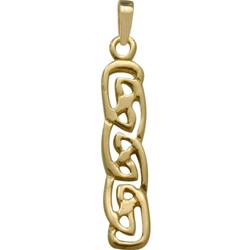 ELITE JEWELS Celtic Style 10 Karat Gold Pendant With 18" Chain In Yellow