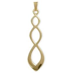 ELITE JEWELS 10 Karat Celtic Style Gold Pendant With 18" Chain In Yellow