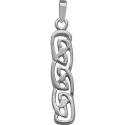 ELITE JEWELS Celtic Style Pendant With 18 Inch Chain In Silver