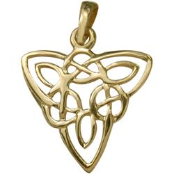 ELITE JEWELS 10 Karat Gold Celtic Style Knot Pendant With 18" Chain In Yellow
