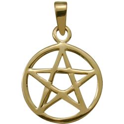 ELITE JEWELS 10 Karat Gold Celtic Star Pendant With 18" Chain In Yellow