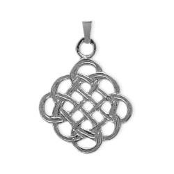 ELITE JEWELS Celtic Knot Pendant With 18 Inch Chain In Silver