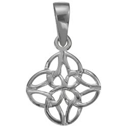 ELITE JEWELS Celtic Knot Pendant With 18 Inch Chain In Silver