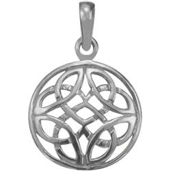 ELITE JEWELS Celtic Knot Design Pendant With 18 Inch Chain In Silver