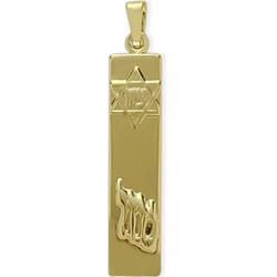 ELITE JEWELS 14 Karat Gold Star Of David Pendant With 18 Inch Chain In Yellow