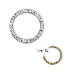 ELITE JEWELS 14 Karat Two-Tone Circle Of Life Pendant, 0.26 Tcw With 18" Chain In Gold