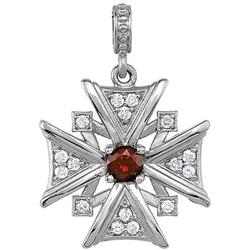 ELITE JEWELS Vintage-Inspired Dangle Cross Pendant With 18 Inch Chain In Silver